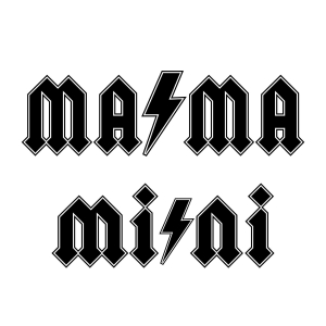 Mama Mini SVG, ACDC Lightning Bolt SVG Cut File Mother's Day SVG