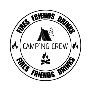 Camping Crew SVG, Fired Friends Drinks SVG Files Camping SVG