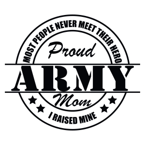 Proud Army Mom SVG, US Military SVG File Mother's Day SVG