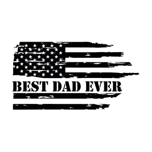 Best Dad USA Distressed Flag SVG, Flag Dad USA Instant Download Father's Day SVG