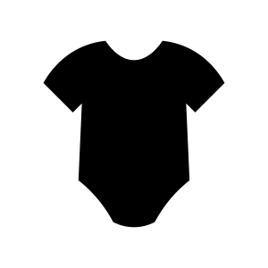 Black Onesie SVG, Black Baby Bodysuit SVG Instant Download Baby SVG