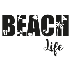Beach Life SVG, Summer Shirt SVG Vector Design Summer SVG