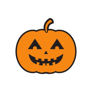 Smiley Pumpkin Face SVG, Jack-O'-Lantern SVG Vector File Pumpkin SVG