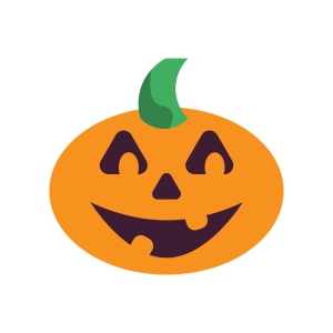Halloween Smiley Pumpkin SVG, Basic Smiley Pumpkin SVG Vector Files Pumpkin SVG