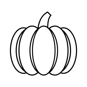 Halloween Pumpkin Outline SVG, Basic Pumpkin SVG Instant Download Pumpkin SVG