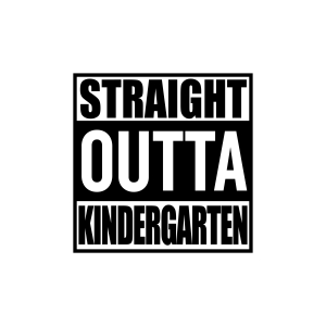 Straight Outta Kindergarten SVG, Graduation SVG Instant Download Funny SVG