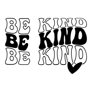 Be Kind Shirt Design SVG, Be Kind Retro Wave SVG Instant Download T-shirt SVG