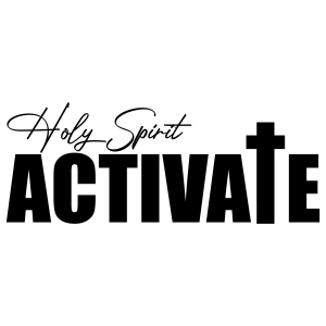 Holy Spirit Activate SVG, Funny Christian SVG Cut File Design Christian SVG