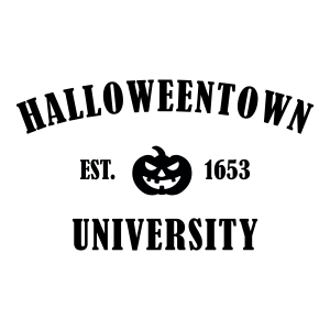 Halloweentown University SVG Cut File, Halloween SVG Design For Shirt Halloween SVG