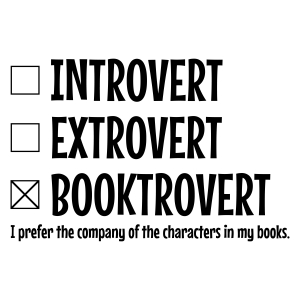 Introvert Extrovert Booktrovert SVG, Book Lover SVG Clipart Funny SVG