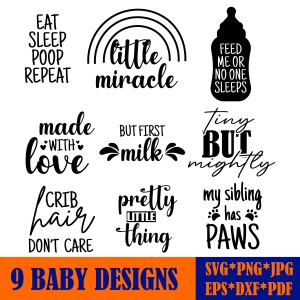 Baby Saying Shirt SVG Bundle, Baby Onesie SVG Designs Baby SVG