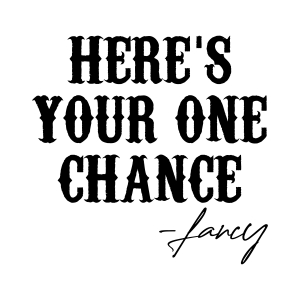 Here's Your One Chance SVG, Country Music SVG Saying Digital Download USA SVG