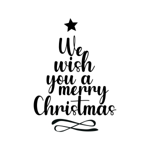 We Wish You A Merry Christmas SVG, Christmas Tree SVG Christmas SVG
