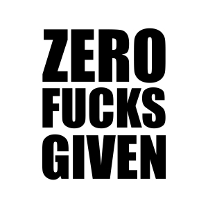 Zero Fucks Given SVG, Adult Funny Design SVG Vector Files Funny SVG