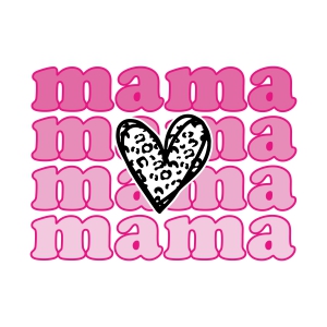 Valentine's Day Mama SVG, Retro Mama Sublimation Design Sublimation Designs