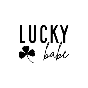 Lucky Babe SVG, Cute Baby SVG Shirt Design St Patrick's Day SVG