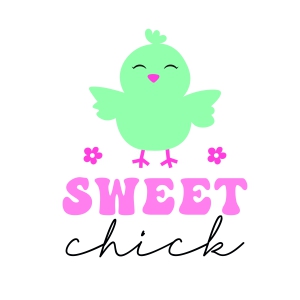 Sweet Chick SVG, Easter Bird SVG Instant Download Easter Day SVG
