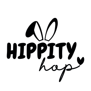 Hippity Hop SVG, Easter Bunny SVG Instant Download Easter Day SVG