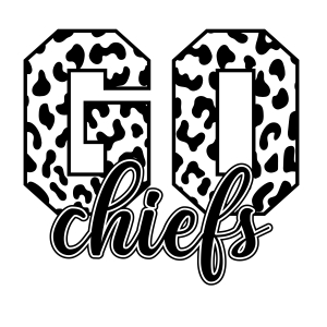 Leopard Go Chiefs SVG, Football Design Football SVG