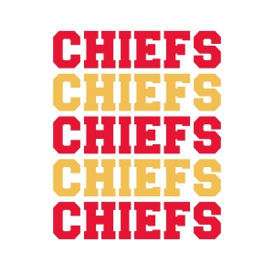 Chiefs Design SVG Cut File, Instant Download Football SVG