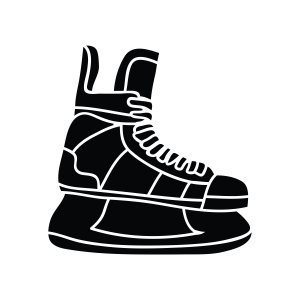 Hockey Shoes Silhouette SVG, Ice Hockey Skates SVG Hockey SVGs