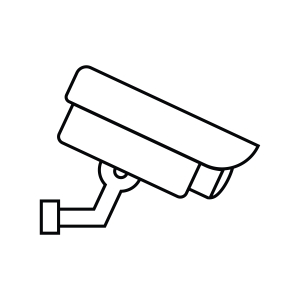 CCTV Outline SVG Vector, Cut File Vector Objects