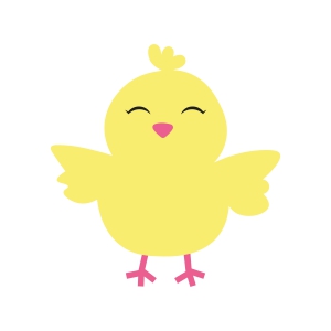 Yellow Chick SVG, Cute Baby Chick SVG Digital Design Easter Day SVG