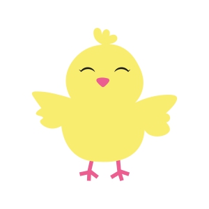 Yellow Chick SVG, Cute Baby Chick SVG Digital Design Easter Day SVG