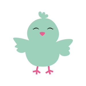 Cute Chick SVG Design, Baby Chick Silhouette Easter Day SVG