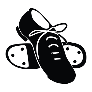 Tap Shoes Silhouette SVG, Tap Dance SVG Vector Files Sports SVG