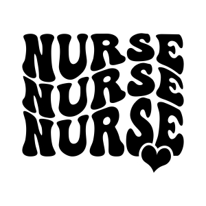 Wavy Retro Nurse SVG for Shirt Design Nurse SVG