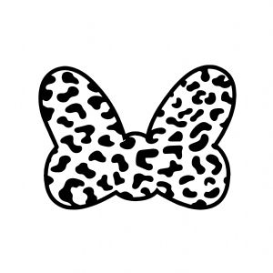 Leopard Bow SVG Leopard Print SVG