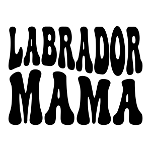 Labrador Mama SVG, Dog Mom SVG Wavy Text Mother's Day SVG