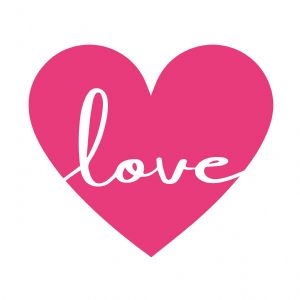 Love Heart SVG, Love Cut Files Mother's Day SVG