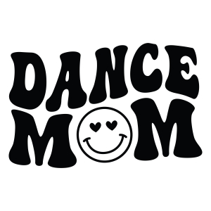 Dance Mom SVG with Smiley Face Mother's Day SVG