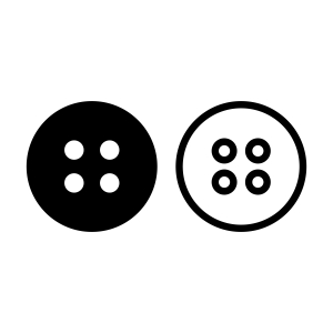 Sewing Button SVG Cut Files, Instant Download Vector Illustration