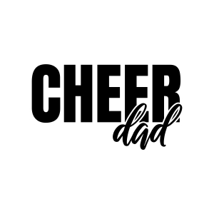 Cheer Dad SVG, Cut and Clipart Files Father's Day SVG