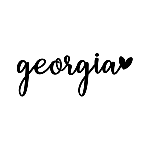 Georgia State SVG, USA Love SVG Vector Files USA SVG
