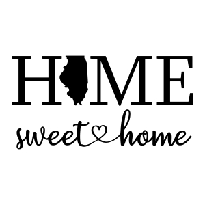 Illinois Home Sweet Home SVG, USA State SVG USA SVG