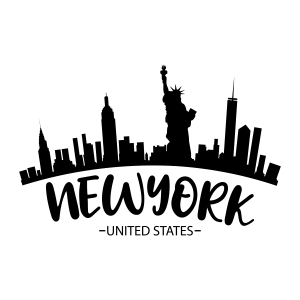 New York Skyline SVG, USA State Clipart USA SVG