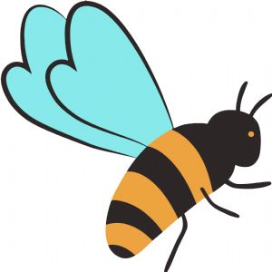 Colorful Honey Bee SVG, Honey Bee Cut File T-shirt SVG