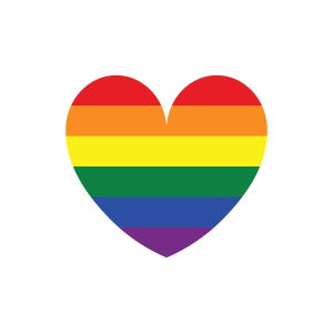 Pride Rainbow Heart SVG, Lgbt Design Lgbt Pride SVG
