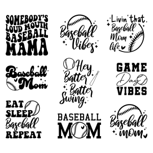 Baseball Mom Shirts SVG, Baseball Mom SVG Baseball SVG