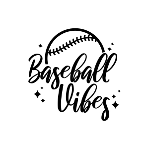 Baseball Vibes SVG, Cricut Files Baseball SVG