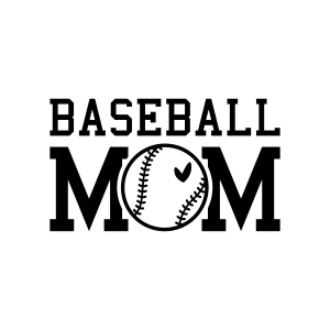 Baseball Mom with Collage Font SVG Baseball SVG