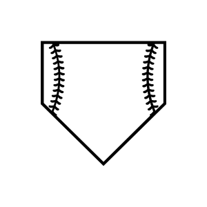 Baseball Home Plate SVG Cut and Clipart File | PremiumSVG