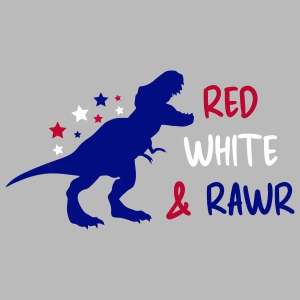Red White and Rawr SVG 4th Of July SVG