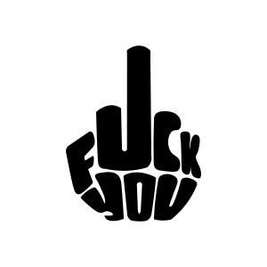 Fuck You SVG, Middle Finger SVG for Cricut Funny SVG