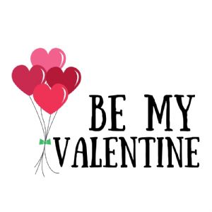Be My Valentine SVG, Happy Valentines SVG Cut File Valentine's Day SVG