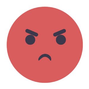 Angry Face Emoji SVG, Angry Emoji Vector Instant Download Cartoons